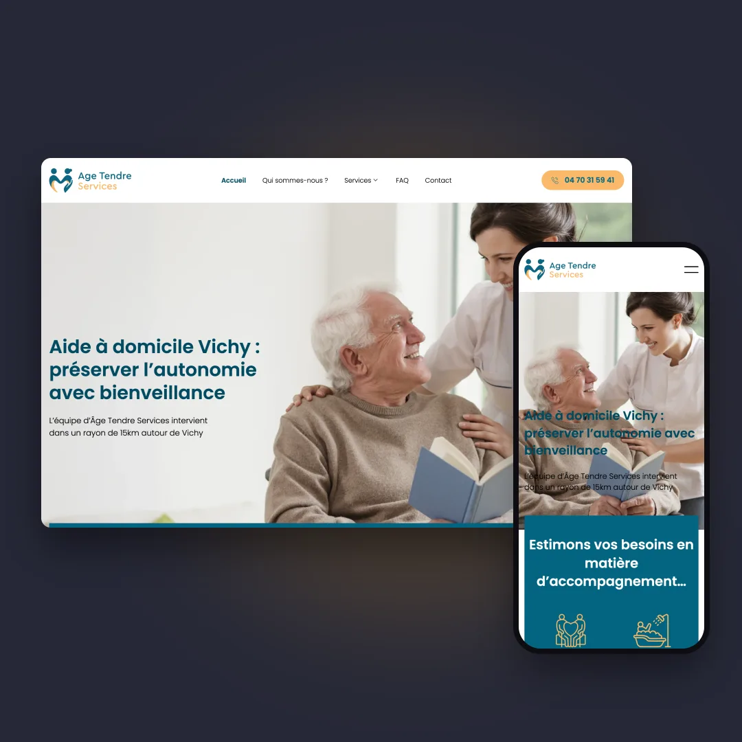 Aide à domicile Âge Tendre Services réalisé par Komekoo