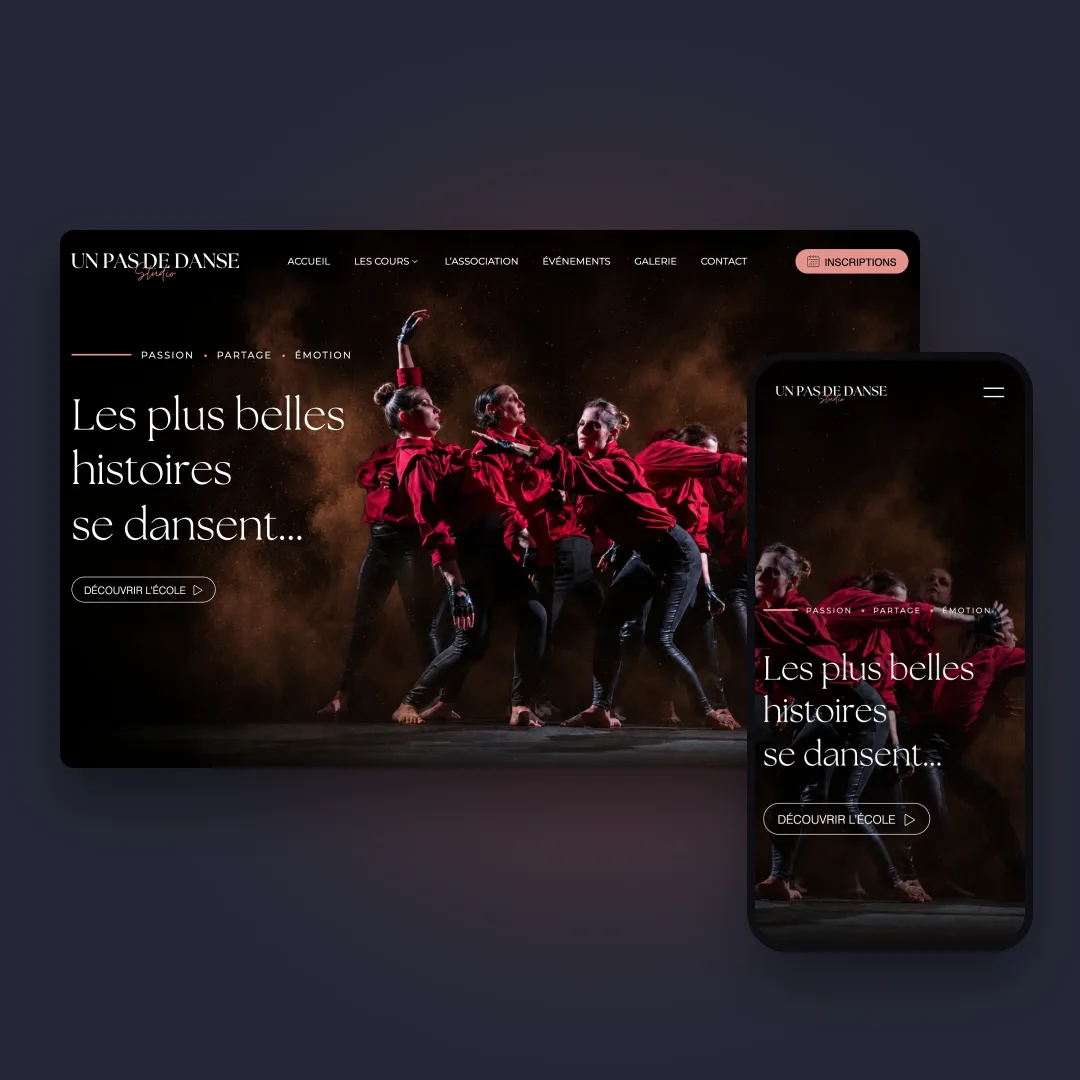 Site internet Un Pas de Danse, école de danse à Gannat